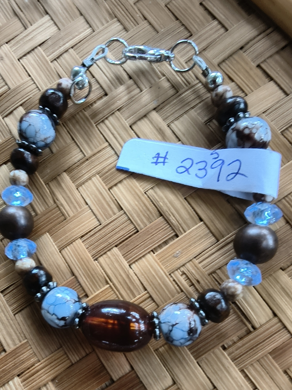 Turquoise & Amber Beaded Bracelet - Women Jewelry
